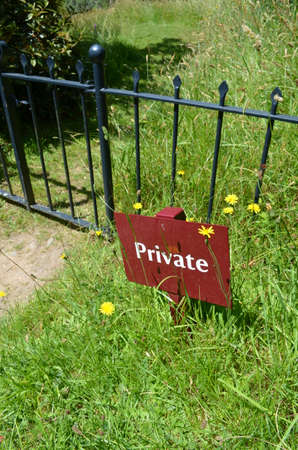 Private sign の写真素材
