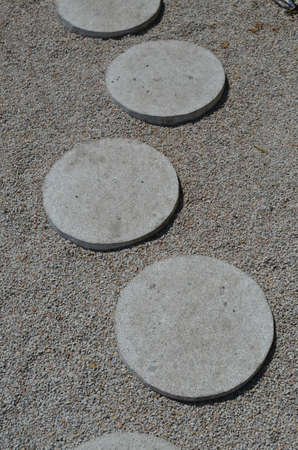 Garden stepping stones の写真素材