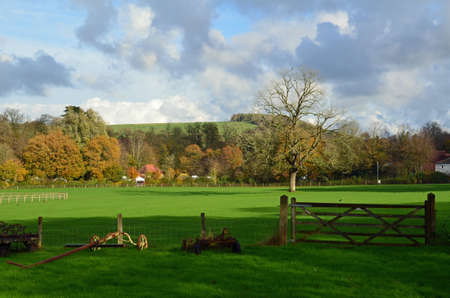 Open countryside of the Weald in Sussex.の写真素材