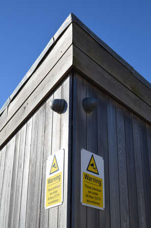 cctv sign with cameras