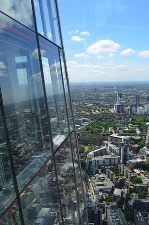 View from the clouds on the Shard London.のeditorial素材