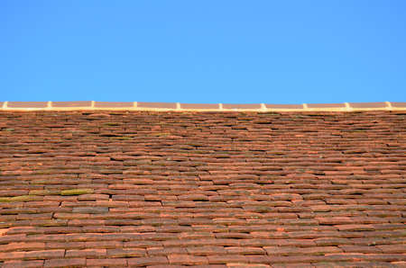 Traditional clay roof tiles.