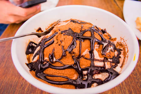 Vocano in bowlの写真素材