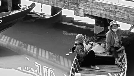 Ladies in the boatのeditorial素材