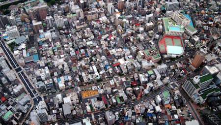 Tokyo Bird Eye View CityScapeの写真素材
