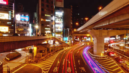 Street at Night, Ueno ,japanのeditorial素材