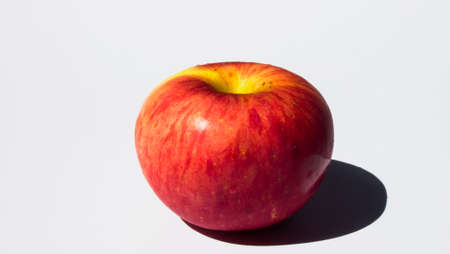 1 Red Apple White Background 2の写真素材