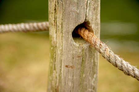 Rope fence detailの写真素材