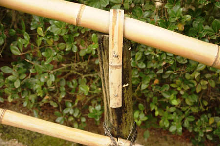 Bamboo Handrail Detailの写真素材