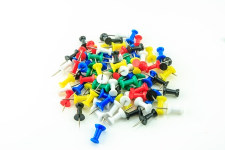 Pin clip isolate on white backgroundの写真素材