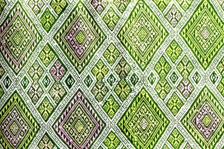 Pattern in thai silk dressの写真素材