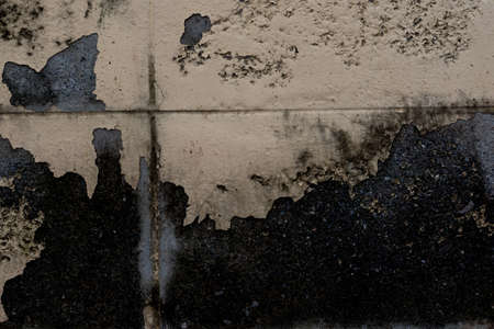 grunge old yellow paint cement wall
