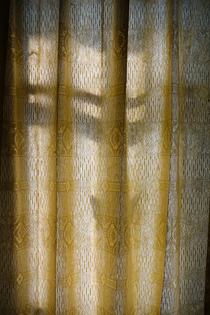 The light vintage gold curtainの写真素材