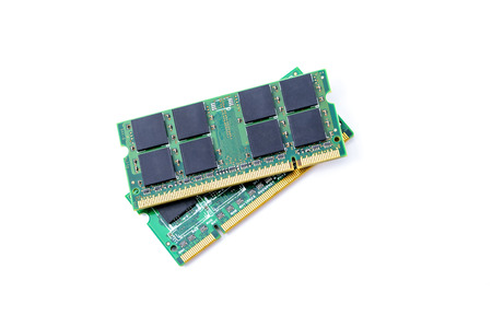 closeup details of computer memory (RAM)