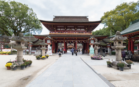 Fukuoka,Japan - November 24, 2015: Dazaifu Tenmangu shrineのeditorial素材