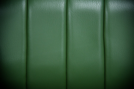 texture and pattern of green leather old retro seatの写真素材