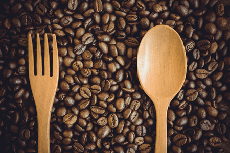 Coffee beans that have been roasted aroma and taste the best.の写真素材