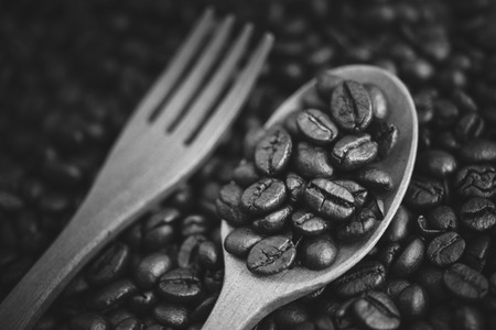 Coffee beans that have been roasted aroma and taste the best.の写真素材