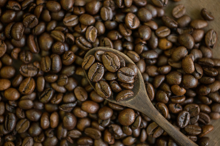 Coffee beans that have been roasted aroma and taste the best.の写真素材