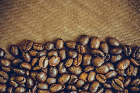 Coffee beans that have been roasted aroma and taste the best.の写真素材