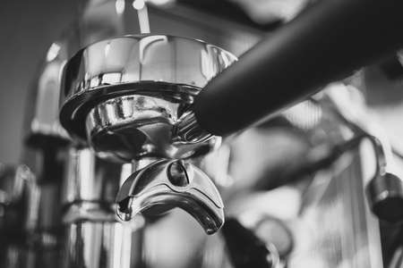 coffee machine in coffee shopの写真素材