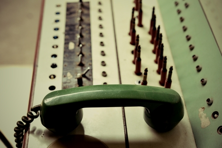 Wired communications equipment Vintage and rare collection.の写真素材