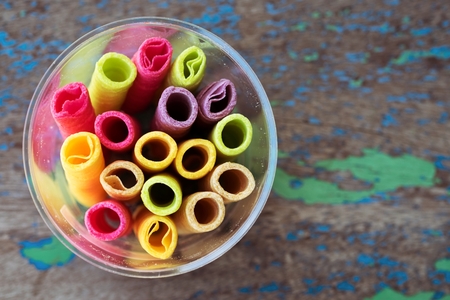 Tootsie Dessert colorful,snack colorfull in thailandの写真素材