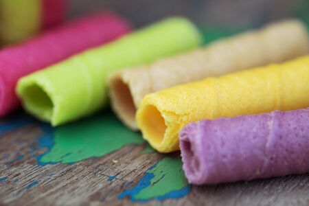 Tootsie Dessert colorful,snack colorfull in thailandの写真素材