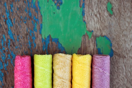 Tootsie Dessert colorful,snack colorfull in thailandの写真素材