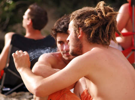Bagnols sur Ceze, France - 27 july 2012: Garance Reggae Festival from 25 to 28 july. Became internationally famous in Paris, Since 2010 the festival takes place in the sud of France in Bagnols sur cèze (30) reinforcing itのeditorial素材