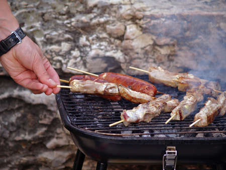 Smokin  BBQの写真素材