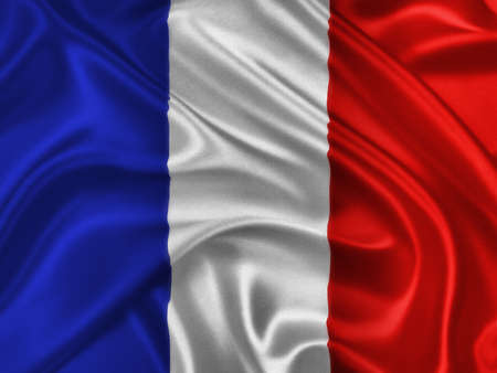 French Flag Waving In The Windの写真素材
