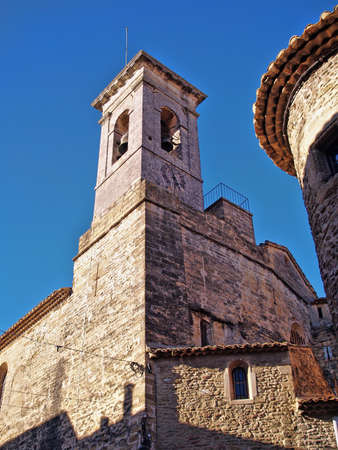 bell tower in Chateauneuf du Pape, south of france