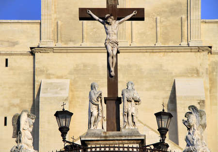 The Popes Palace in Avignon, Franceの写真素材