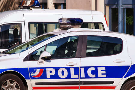 French police vehicleのeditorial素材