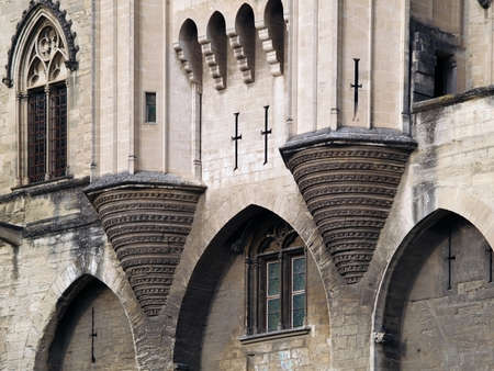 Palais des Papes   The Popes Palace  In Avignon, Franceのeditorial素材