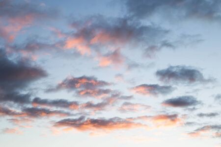 autumn sky during sunset