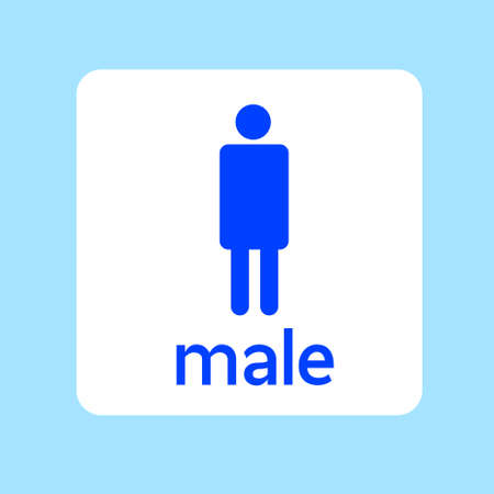Male Toilet Signの写真素材