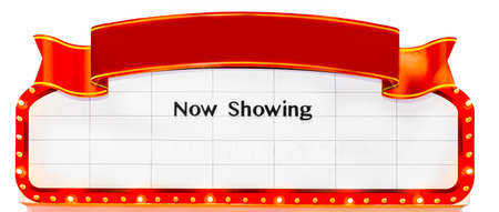 Now Showing Signの写真素材