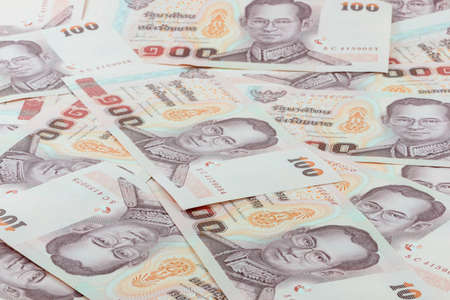 100 Thai Baht Banknotesの写真素材