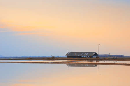 House Reflection in a waterの写真素材