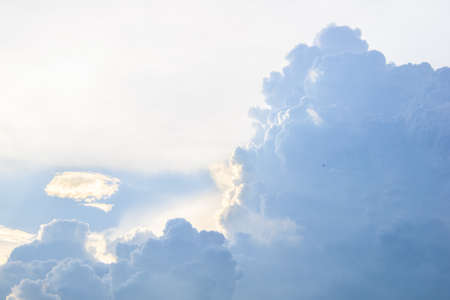 Cloud and Sun light in the evening