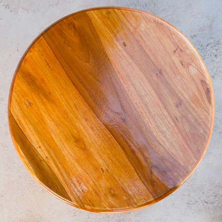 Wood table on a floorの写真素材