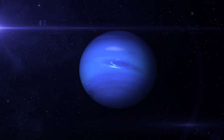 View of planet Neptune from space. Space, nebula and planet Neptune. This image elements furnished...