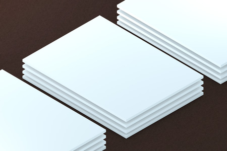 template to presentation app web design. place for your design. many cards. showcase. canvas background. brown backgroundの写真素材