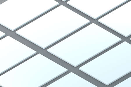 template to presentation app web design. place for your design. many cards. showcase. canvas...