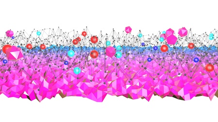 Low poly abstract background with modern gradient colors.