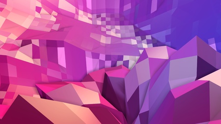 Low poly abstract background with modern gradient colors.の写真素材