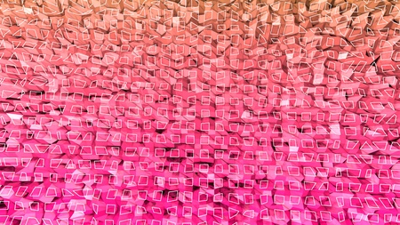 3d render of abstract geometric background with modern gradient colors in low poly style. 3d surface...