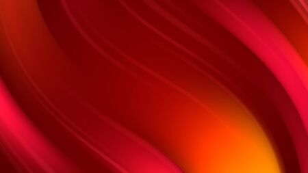 3d rendering of abstract background with red orange yellow twisted gradient of colors. beautiful mixing colors of paint curved lines on a planeの写真素材